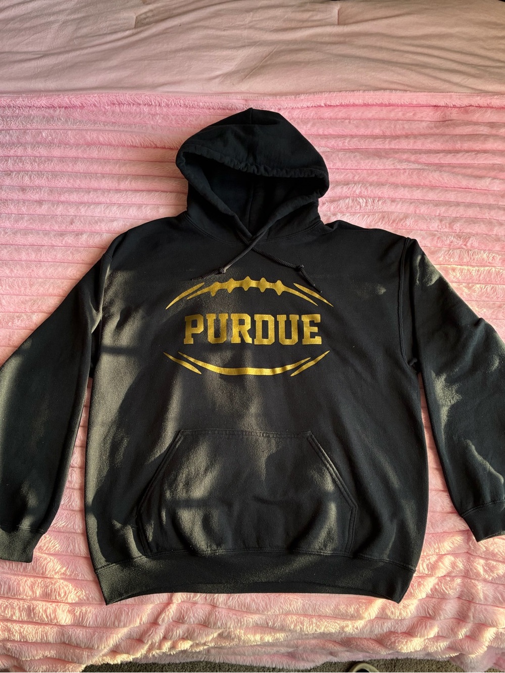 Purdue Black & Gold Pullover Hoodie